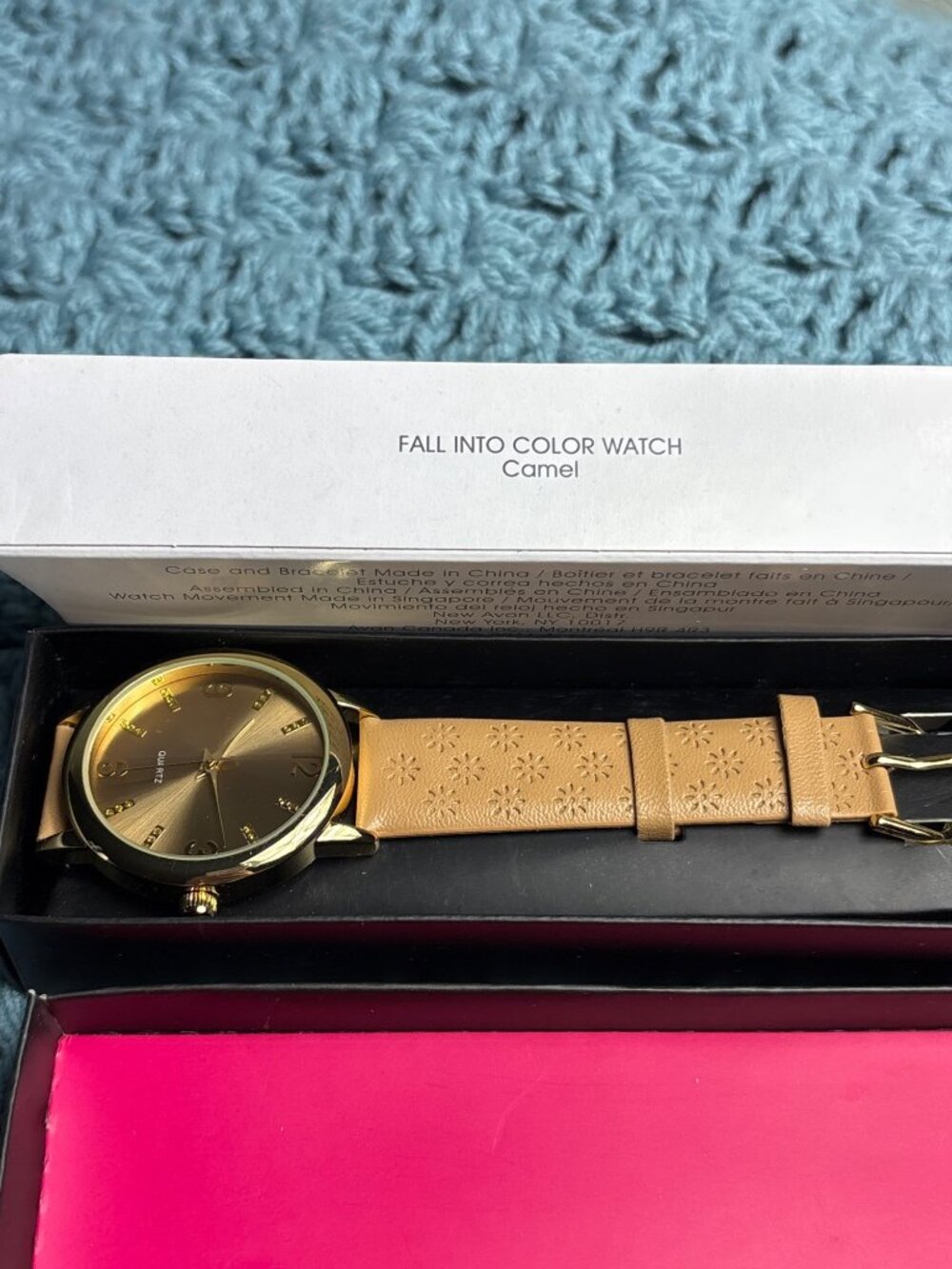 Avon Fall into Color Watch Camel New in Box